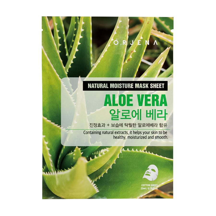 Тканинна маска для обличчя ORJENA Natural Moisture Mask Sheet Aloe Vera з екстрактом алое, 23 мл