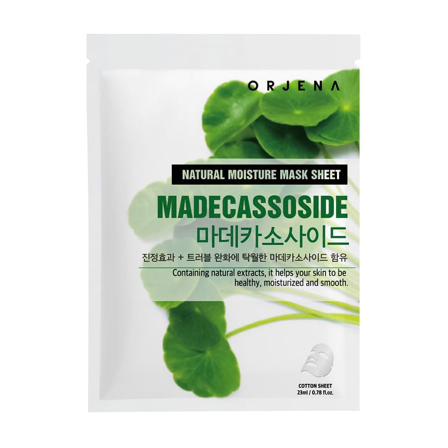Тканинна маска для обличчя ORJENA Natural Moisture Mask Sheet Madecassoside з азіатською центеллою, 23 мл