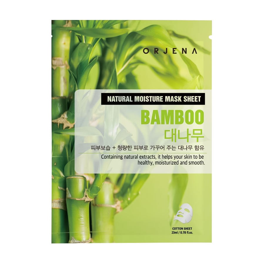 Тканинна маска для обличчя ORJENA Natural Moisture Mask Sheet Bamboo з бамбуком, 23 мл